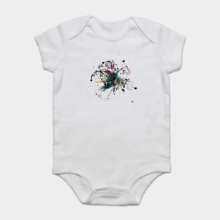 Abstract flower bright emotions fluid Baby Bodysuit